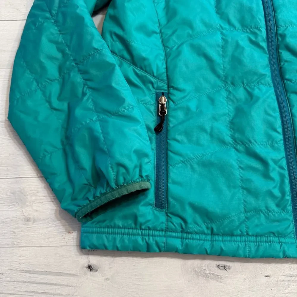 REI girls teal blue lightweight‎ puffer jacket XL 18